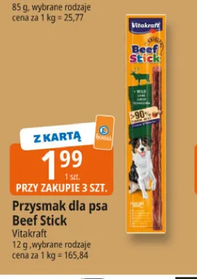 Przysmak dla psa Beef Stick Vitakraft promocja w Leclerc