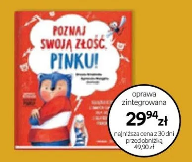 Książka Poznaj swoją złość Pinku oprawa zintegrowana promocja w Empik