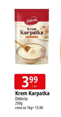 Krem Karpatka Delecta promocja w Leclerc