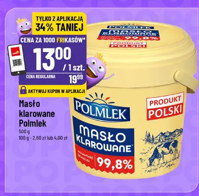 Masło klarowane promocja w POLOmarket