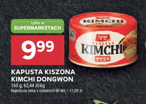Kapusta kiszona Kimchi Dongwon promocja w Stokrotka