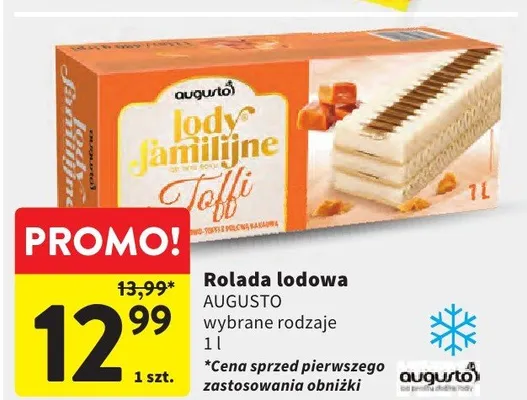 Rolada lodowa wybrane rodzaje promocja w Intermarche