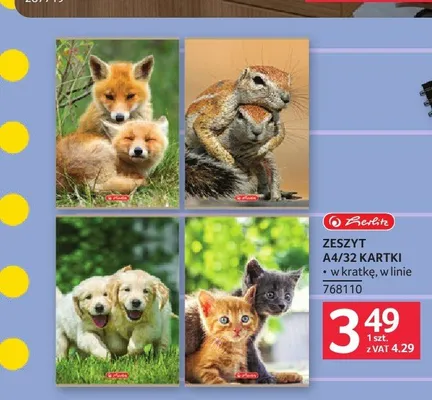 Zeszyt A4 Herlitz 32 kartki promocja w Selgros