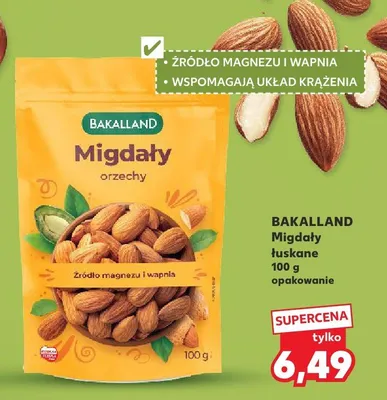 Migdały łuskane promocja w Kaufland