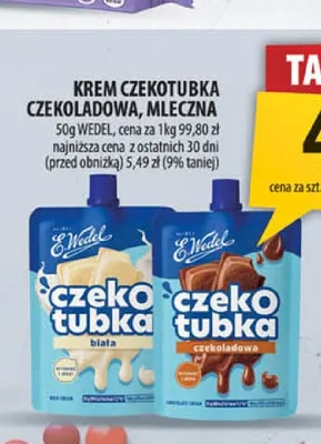 Krem Czekotubka E.Wedel biała promocja w Arhelan