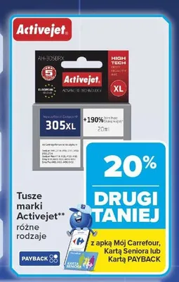 Tusze Activejet promocja w Carrefour