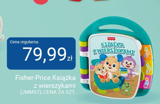 Książka z wierszykami Fisher-Price (JMM57) promocja w Smyk