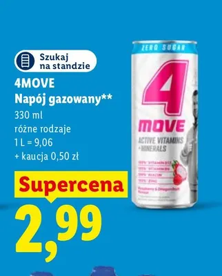 Napój gazowany 4Move promocja w Lidl