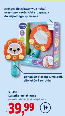 Lusterko interaktywne Vtech poprawia świadomość wizualną dziecka promocja w Lidl