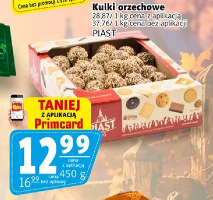 Kulki orzechowe Piast promocja w Prim Market