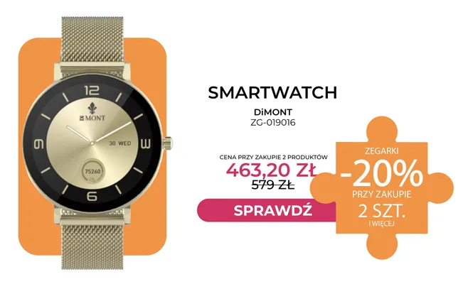 Smartwatch DiMONT ZG-019016 promocja w Briju
