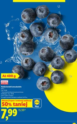 Borówki amerykańskie polskie promocja w Lidl