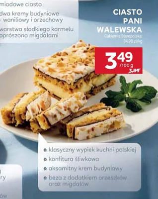 Ciasto pani walewska promocja w Stokrotka