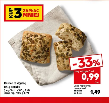 Bułka z dynią promocja w Kaufland