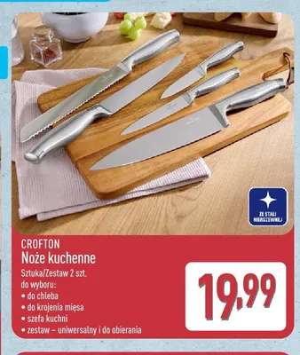 Nóż kuchenny do krojenia mięsa Crofton promocja w Aldi
