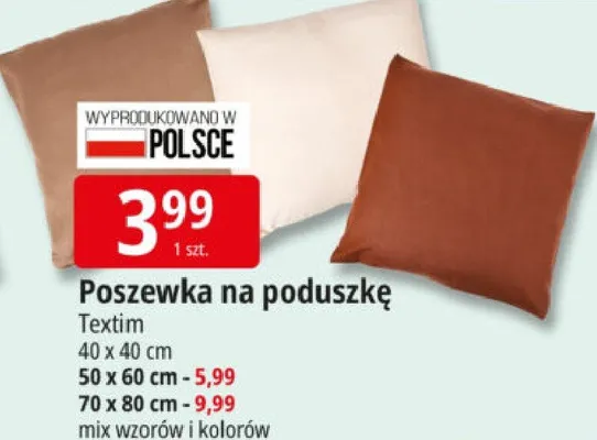 Poszewka na poduszkę promocja w Leclerc