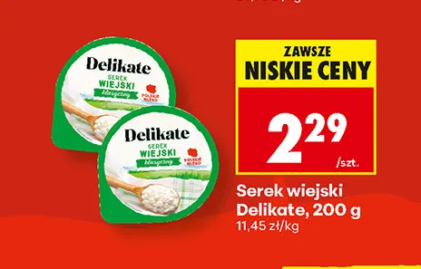 Serek wiejski Delikate promocja w Biedronka