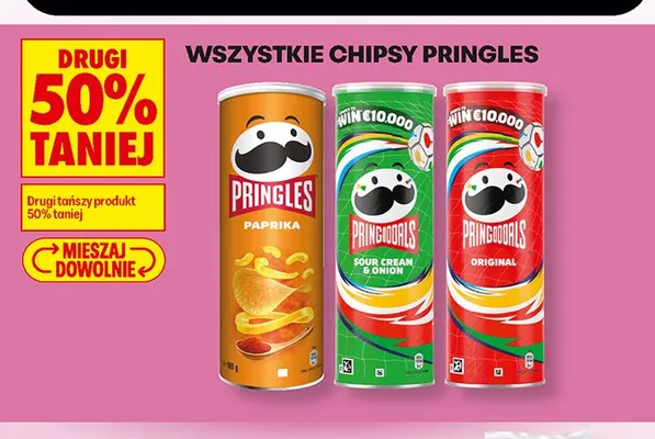 Chipsy Pringles Paprika promocja w Biedronka