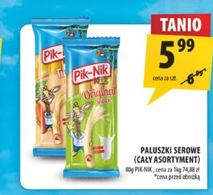 Paluszki serowe Pik-Nik promocja w Arhelan