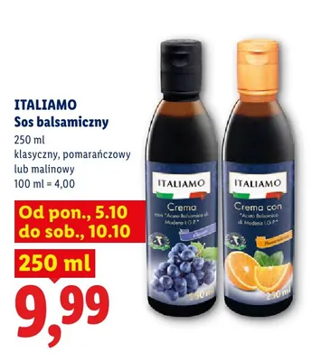 Sos balsamiczny malinowy Italiamo promocja w Lidl