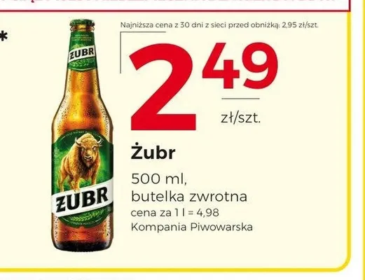 Piwo Żubr promocja w Frac