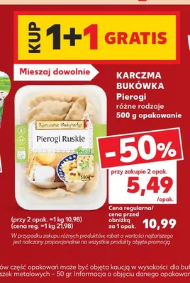 Pierogi Ruskie Karczma Bukówka promocja w Kaufland