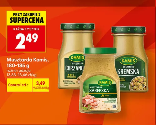 Musztarda Kamis sarepska promocja w Biedronka