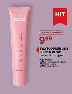 Balsam do ust Sylveco Pure Line Shine & Glow promocja w Ziko Dermo