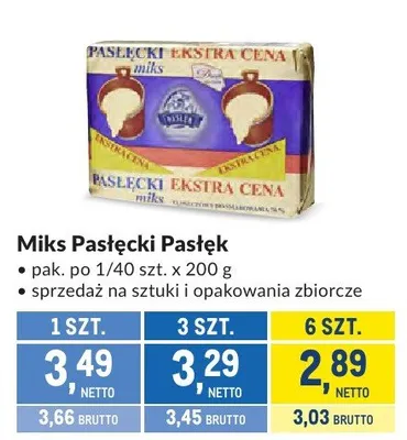 Miks Pastęcki Pasłęk promocja w Makro