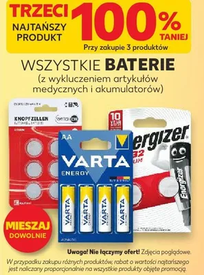 Baterie wszystkie rodzaje promocja w Kaufland