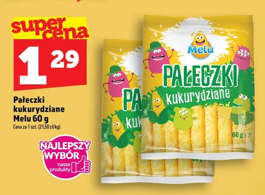 Pałeczki kukurydziane Melu promocja w TOPAZ