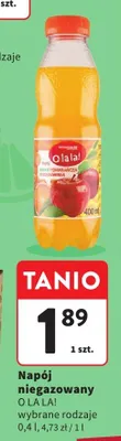 Napój niegazowany Olala! wybrane rodzaje 0,4l promocja w Intermarche