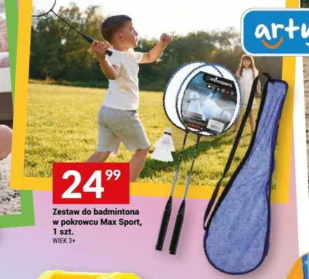 Zestaw do badmintona w pokrowcu Max Sport promocja w Twój Market