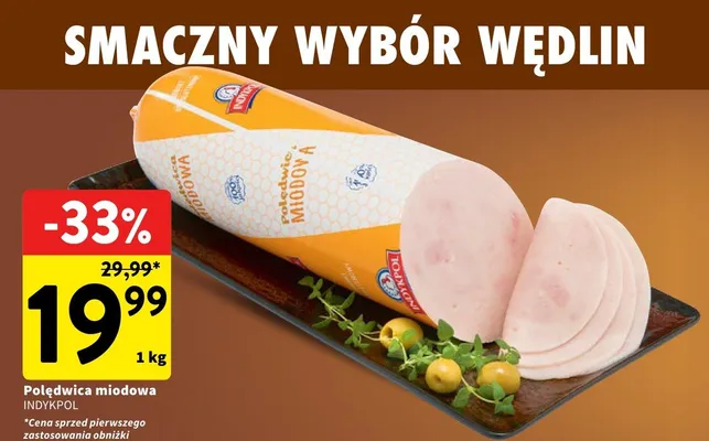 Poledwica miodowa INDYKPOL promocja w Intermarche