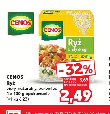 Ryż biały Cenos promocja w Kaufland