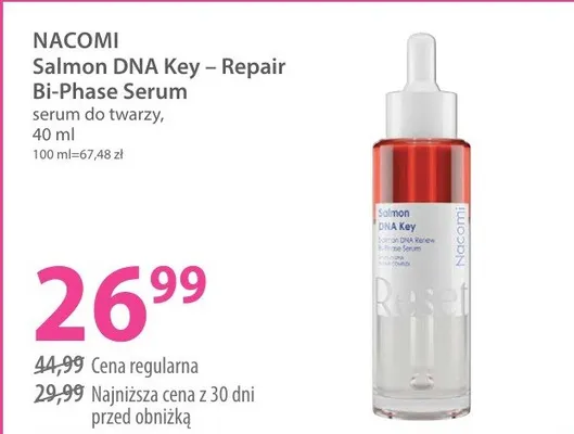 Serum do twarzy Salmon DNA Key - Repair Bi-Phase Serum promocja w Hebe