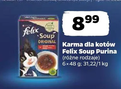 Karma dla kotów Felix Soup Purina promocja w Netto