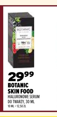 Hialuronowe serum do twarzy Botanic Skin Food promocja w Drogerie Natura
