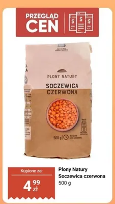 Soczewica czerwona Plony Natury promocja w Biedronka