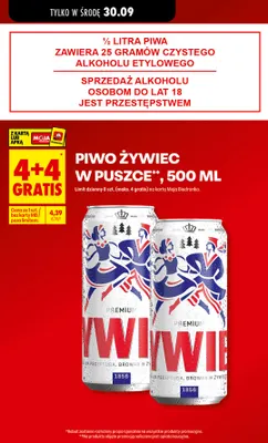 Piwo Żywiec w puszce promocja w Biedronka