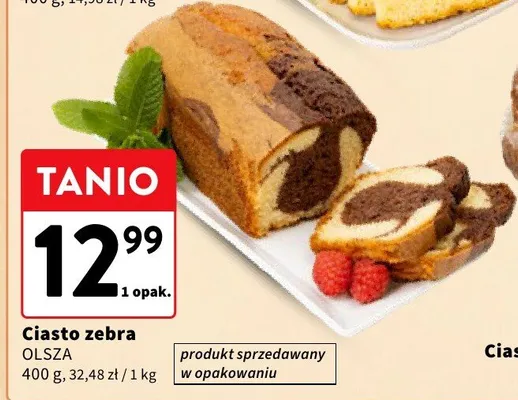 Ciasto zebra promocja w Intermarche