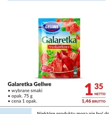Galaretka Gellwe promocja w Makro