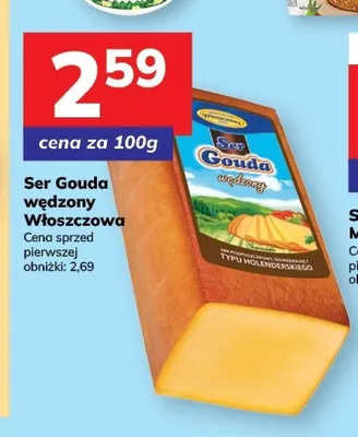 Ser Gouda wędzony Włoszczowa promocja w Hitpol