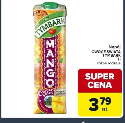 Napój owoce świata mango promocja w Globi
