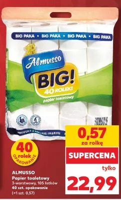 Papier toaletowy Almusso BIG! promocja w Kaufland
