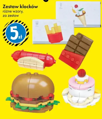 Zestaw klocków różne wzory promocja w Tedi
