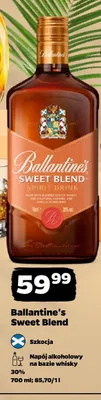 Napój alkoholowy na bazie whisky Ballantine's Sweet Blend promocja w Netto