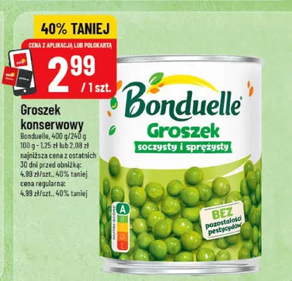 Groszek konserwowy soczysty i sprężysty promocja w POLOmarket