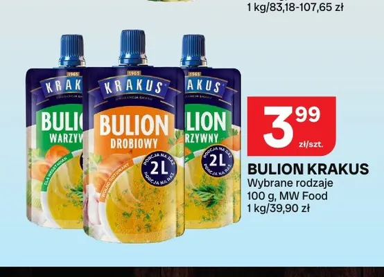 Bulion warzywny Krakus promocja w Chorten