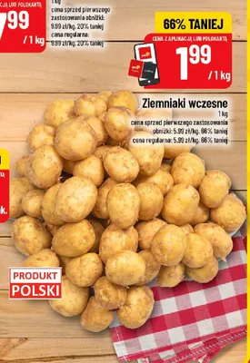 Ziemniaki wczesne polskie promocja w POLOmarket